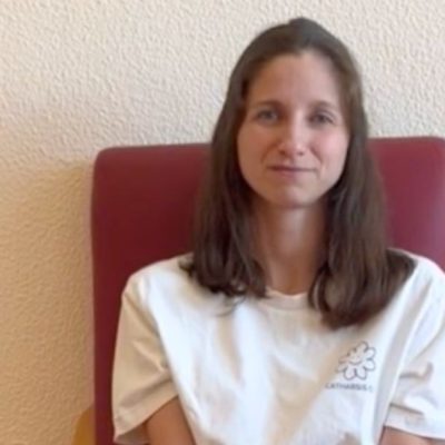 Dr. Sofia Figueirinhas, a psychomotor therapist at the Centro Psicogeriátrico Nossa Senhora de Fátima